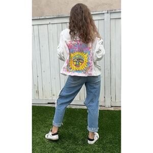 SUBLIME Punk Rock 90s Upcycled Retro Vintage Rhinestone Corduroy Jacket Size 3X